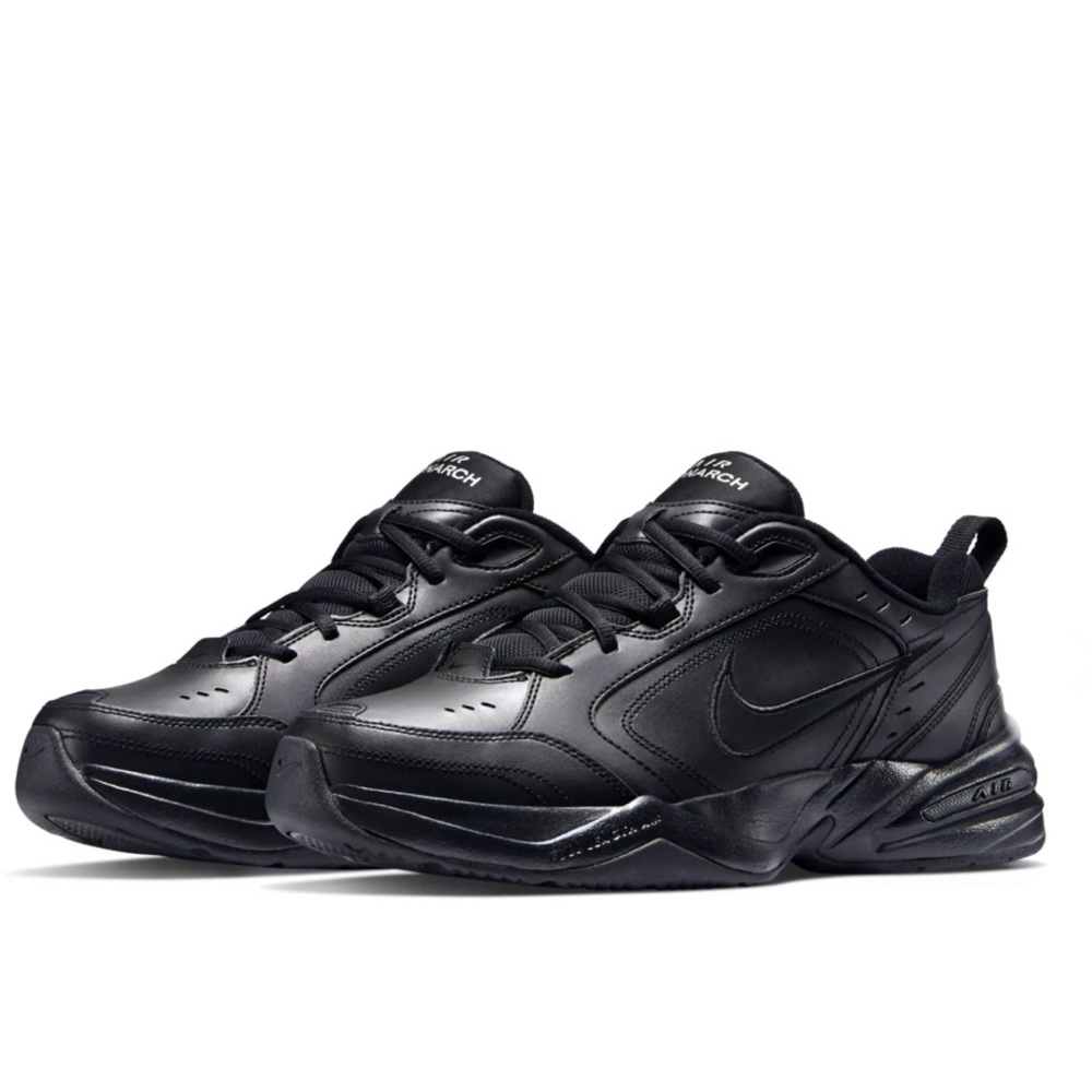 Nike Air Monarch IV training shoes black wide